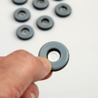 Накладка мебельная круглая ТУНДРА, d=25 мм, 8 шт., полимерная, цвет серый Накладка мебельная круглая ТУНДРА, d=25 мм, 8 шт., полимерная, цвет серый