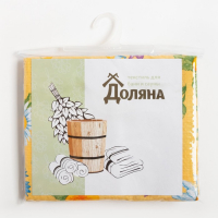 Полотенце для бани "Русское поле" 80х 150 см, хлопок вафельное полотно Полотенце для бани "Русское поле" 80х 150 см, хлопок вафельное полотно