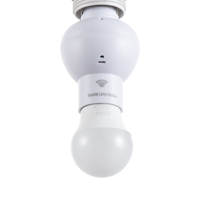 Переходник с ПДУ "Некст" Е27/(Е27+Е14) 15Вт белый 6х6х10см