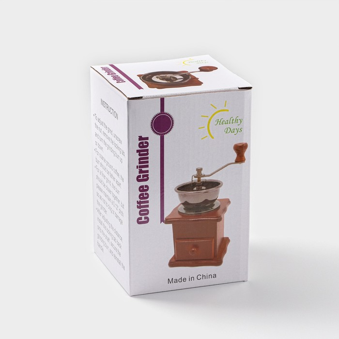 Кофемолка ручная &laquo;Светлое дерево&raquo;, 9,5&times;16 см