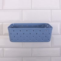 Органайзер для хранения, навесной, 1 секция, с клеевыми крючками, 21,5 &times; 11,5 &times; 7,5 см, цвет МИКС