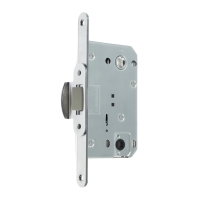 Защелка врезная LOCKLAND ZLK1CP, цвет хром, м/о 96 мм., пластик. язычок