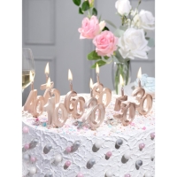 Свеча в торт "Юбилейная", цифра 40, 10 см, шампань Свеча в торт "Юбилейная", цифра 40, 10 см, шампань