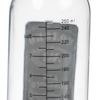 Бутылочка для кормления стекло &laquo;Молоко №1&raquo;, классическое горло, 250 мл., от 3 мес.