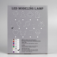 Неоновая вывеска &laquo;Планета&raquo; 30 x 17.5 см, батарейки AAx3 (нет в комплекте) + USB, свечение сине-оранжевое