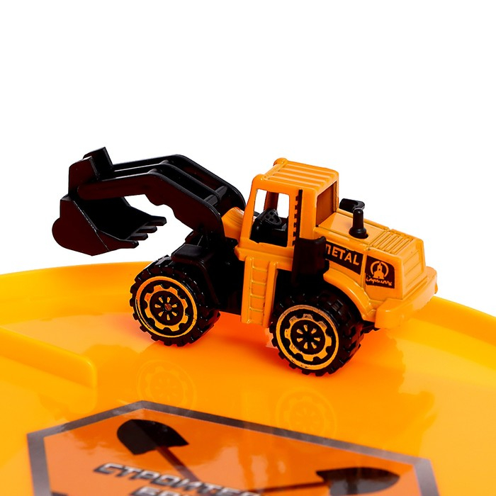 Парковка «Стройплощадка», с 3 металлическими машинами Парковка «Стройплощадка», с 3 металлическими машинами