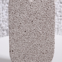 Пемза для педикюра, с подвесом, 12,5 &times; 6 см, в коробке, цвет серый