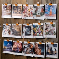 Гирлянда &laquo;Нить&raquo; 2 м роса с насадками &laquo;Прищепки-тыквы&raquo;, IP20, серебристая нить, 20 LED, батарейки ААх2 (нет в копмплекте), свечение тёплое белое