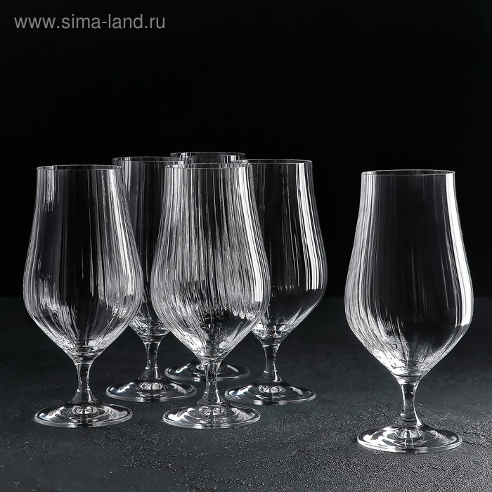 Набор бокалов для пива CRYSTALEX «Тулипа», 540 мл, 6 шт Набор бокалов для пива CRYSTALEX «Тулипа», 540 мл, 6 шт