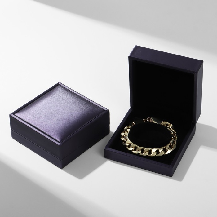 Футляр под браслеты/часы &laquo;Квадро&raquo; классический, 9&times;9, цвет фиолетовый