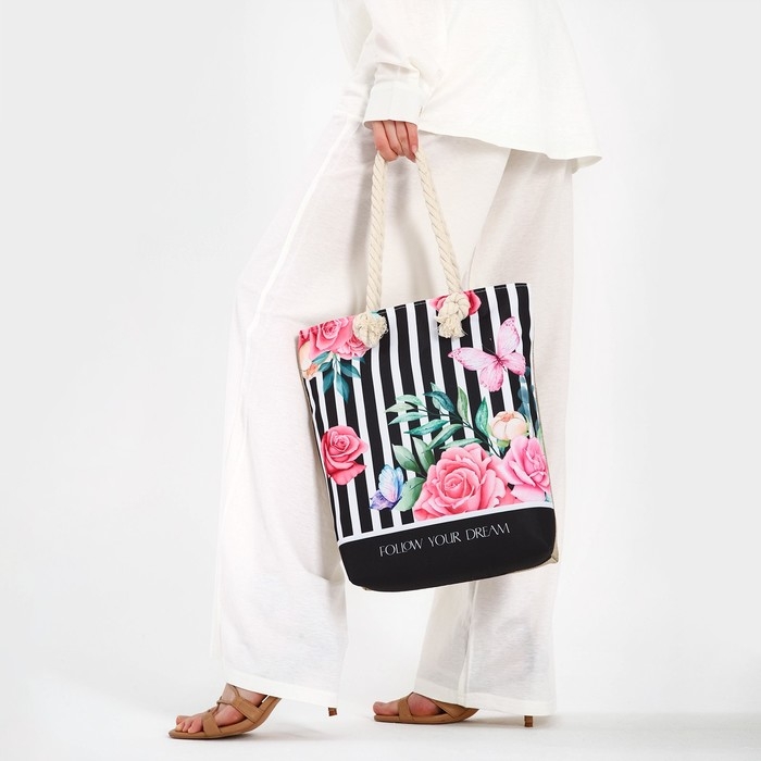 Сумка женская пляжная Сумка женская пляжная "Follow your dream", 35х40 см