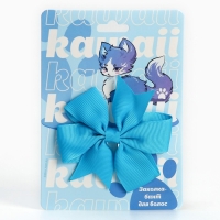 Заколка для волос с бантом аниме &laquo;Чиби&raquo;, 2 х 8 х 8 см