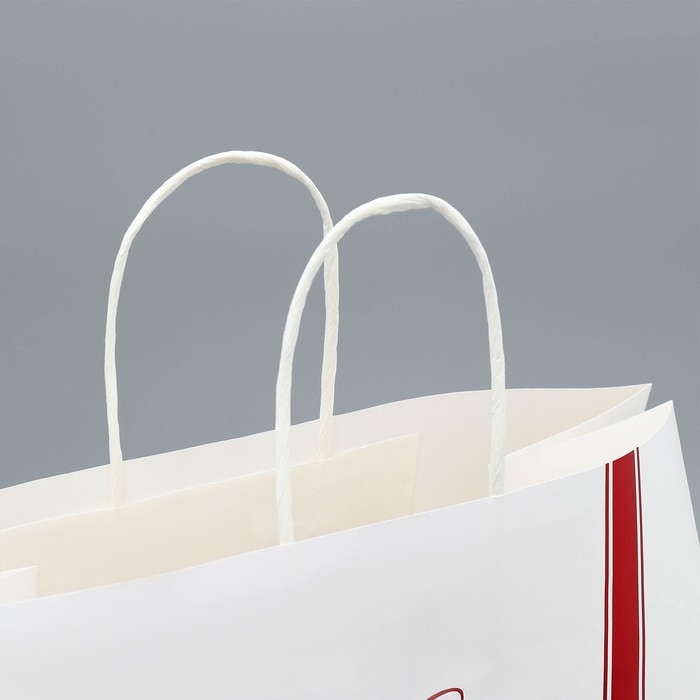 Пакет подарочный крафтовый, упаковка, &laquo;Поздравляю&raquo;, 32 х 28 х 15 см