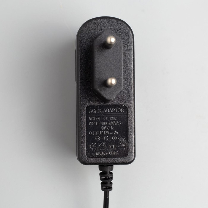 Гирлянда &laquo;Мишура&raquo; 10 м роса, IP20, серебристая нить, 200 LED, свечение тёплое белое, 12 В