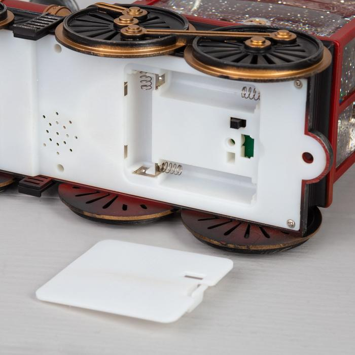 Светодиодная фигура &laquo;Паровоз&raquo; 31 &times; 17 &times; 10 см, пластик, батарейки ААх3 (не в комплекте), USB, свечение тёплое белое