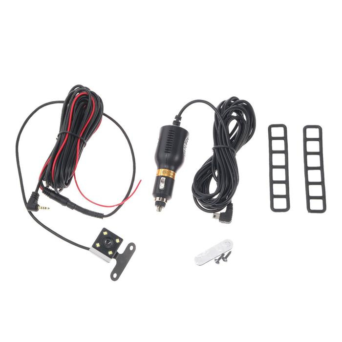 Видеорегистратор Cartage, 2 камеры, HD 1080P, размер 30&times;7.5 см, TFT 4.5, обзор 140&deg;