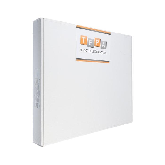 Полотенцесушитель водяной ТЕРА, М-образный, 600х600 мм, с полкой, D=32 мм, наруж. резьба 1"