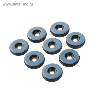 Накладка мебельная круглая ТУНДРА, d=25 мм, 8 шт., полимерная, цвет серый Накладка мебельная круглая ТУНДРА, d=25 мм, 8 шт., полимерная, цвет серый