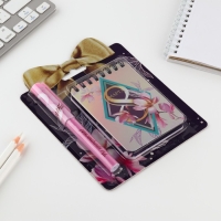 Подарочный набор &laquo;8 Марта&raquo;: блокнот и ручка пластик