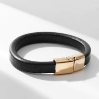 Браслет кожа &laquo;Миллениум&raquo; классика, цвет чёрный