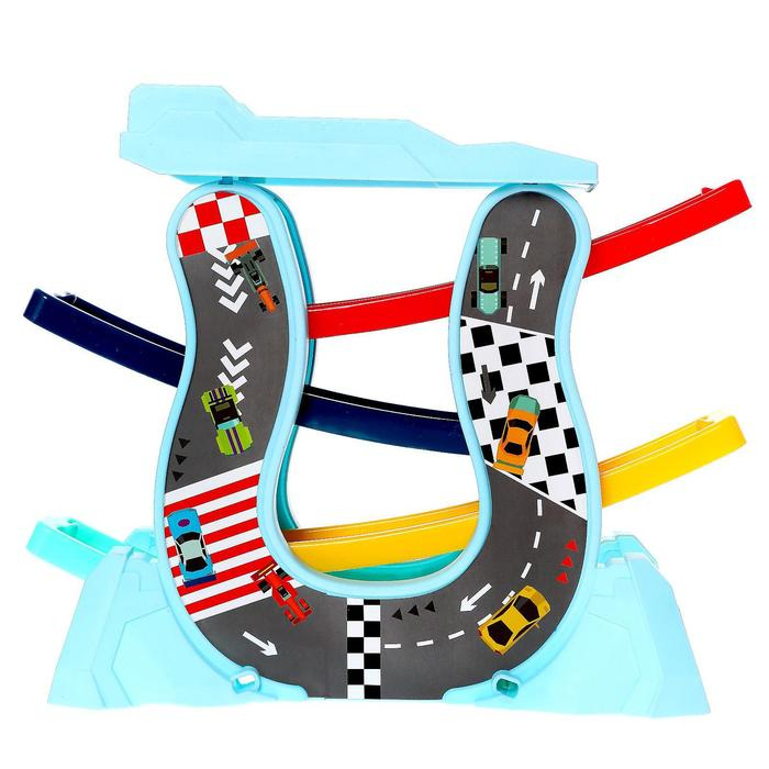 Автотрек &laquo;Гонки по склону&raquo;, с 4 машинками