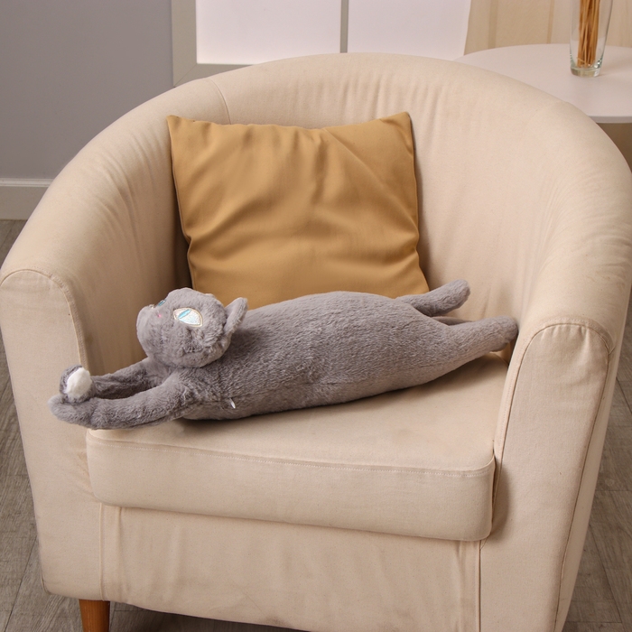 Мягкая игрушка &laquo;Кот&raquo;, 70 см, цвет серый