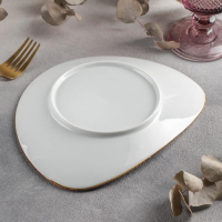 Блюдо керамическое треугольное &laquo;Созвездие&raquo;, 22&times;18 см, цвет зелёный