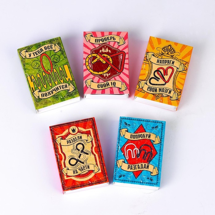 Головоломка &laquo;Для твоего IQ&raquo; металл, МИКС, в шоубоксе