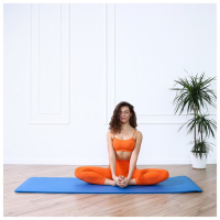 Коврик для йоги Sangh, 183&times;61&times;1,5 см, цвет синий
