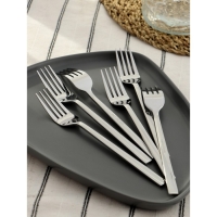 Вилка столовая из нержавеющей стали Magistro Gamburg, h=20 см, толщина 4 мм, цвет серебряный