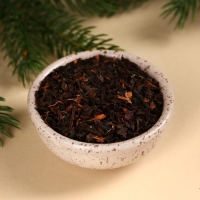 Подарочный набор &laquo;Новогодний подарок&raquo;: чай с апельсином и корицей 50 г., крем-мёд с кедровым орехом, 120 г.