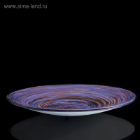 Блюдо интерьерное "Milan Glass", синяя, 48 &times; 48 см