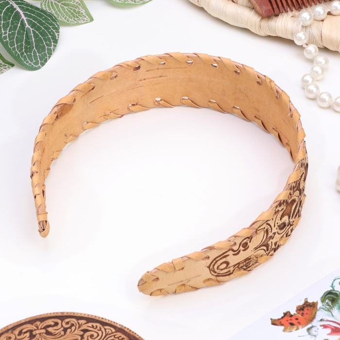 Ободок &laquo;Орнамент&raquo;, береста