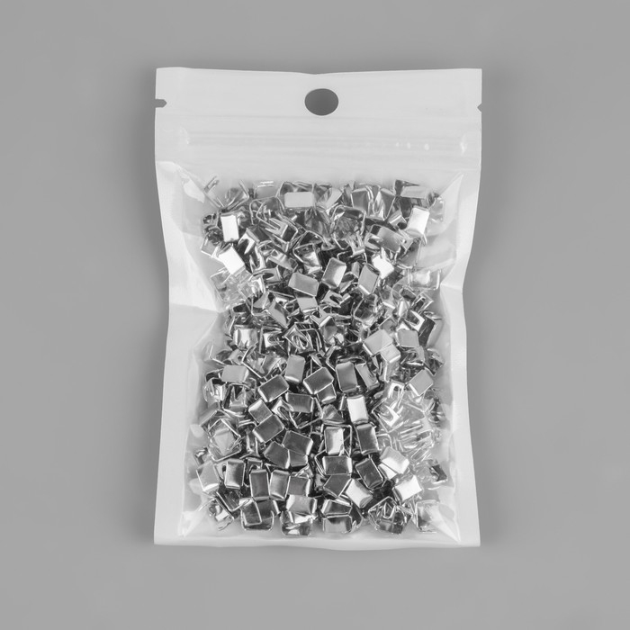 Нижний ограничитель для молнии, металлический, №5, 500 ± 20 шт, цвет серебряный Нижний ограничитель для молнии, металлический, №5, 500 ± 20 шт, цвет серебряный