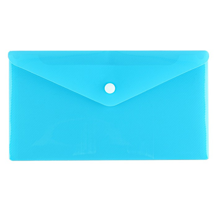 Набор папка-конверт на кнопке 12 штук, формат А65 180мкр, рефленная