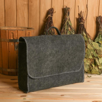 Портфель банный серый, войлок Портфель банный серый, войлок