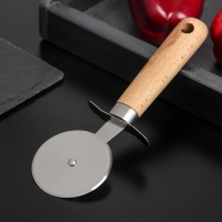 Нож для пиццы и теста Доляна «Древо», 20,5 см, цвет бежевый Нож для пиццы и теста Доляна «Древо», 20,5 см, цвет бежевый