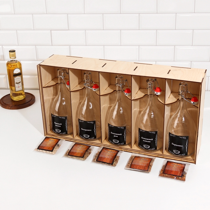 Набор для приготовления настойки Набор для приготовления настойки "Ром, перцовка, коньяк,виски,бехеровка"