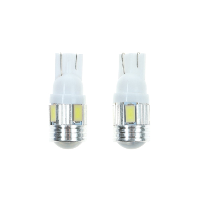 Лампа светодиодная Skyway T10 (W5W), 24 В, 6 SMD, без цоколя, 2 шт