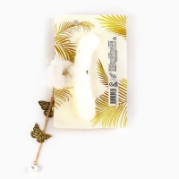 Краб для волос пушистый &laquo;Мечтай&raquo; с подвеской, 3 х 12 см