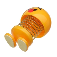 Смайл на пружинке, на панель в авто, язык, желтый Смайл на пружинке, на панель в авто, язык, желтый