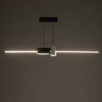 Светильник с ПДУ "Бергер" LED 18Вт 3000-6000К бело-черный 100х100 см