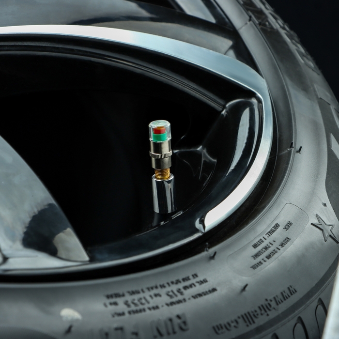 Колпачок с индикацией давления в шинах, 2.4 атм, набор 4 шт