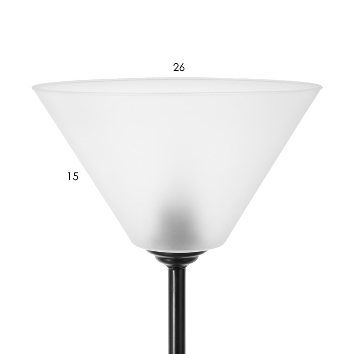 Торшер "Изи" 1х15Вт Е27 МОДЕЛЬ: BR 01006 черный/прозрачный