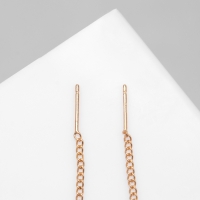 Серьги висячие со стразами &laquo;Цепочки&raquo; элегант, цвет МИКС, 5,2 см