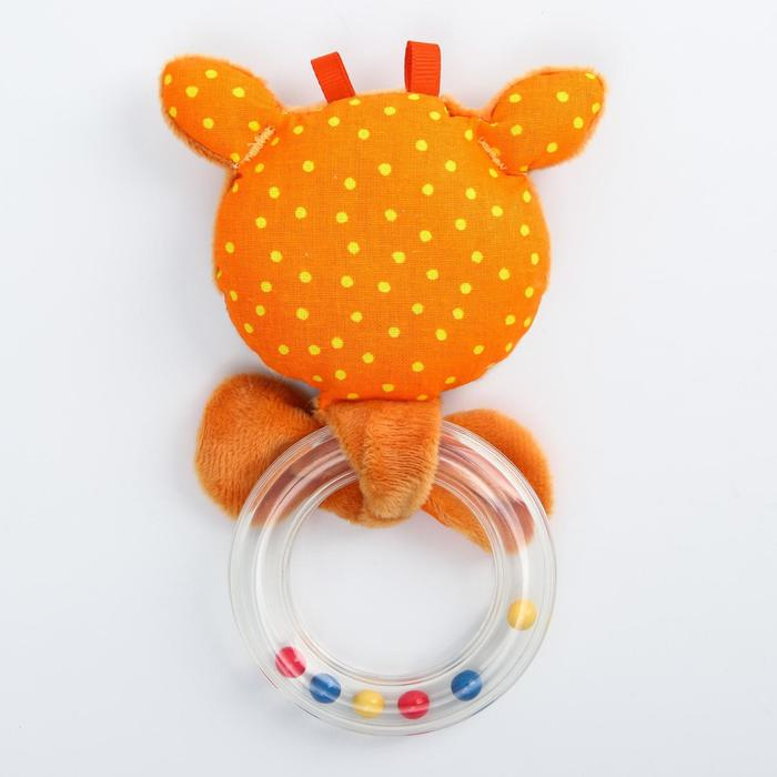 Погремушка колечко Мякиши &laquo;Лиса, Мишка, Олененок, Цыпленок&raquo;, виды МИКС