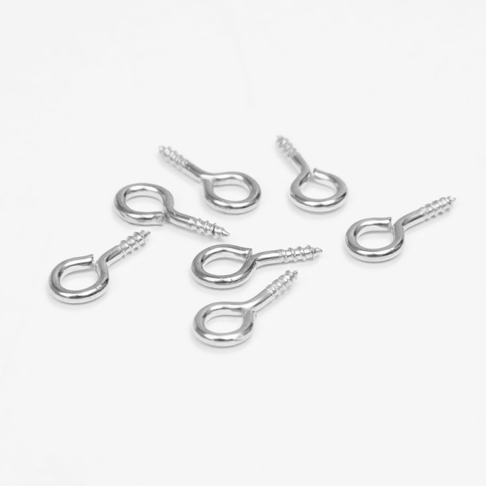 Держатель для кулона винтовой, 8×4 мм (набор 1000шт), цвет серебро Держатель для кулона винтовой, 8×4 мм (набор 1000шт), цвет серебро