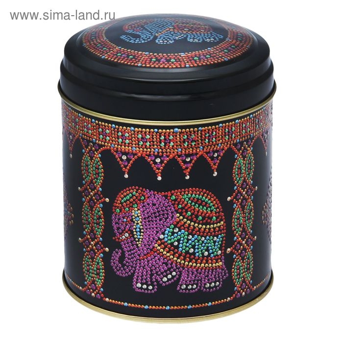 Банка с крышкой для сыпучих продуктов &laquo;Индийский слон&raquo;, 800 мл, 9,9&times;11 см, рисунок МИКС