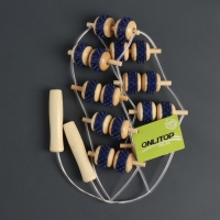 Массажёр-лента для спины, 9 звеньев, деревянный, с шипами, 84 &times; 7,5 &times; 3 см