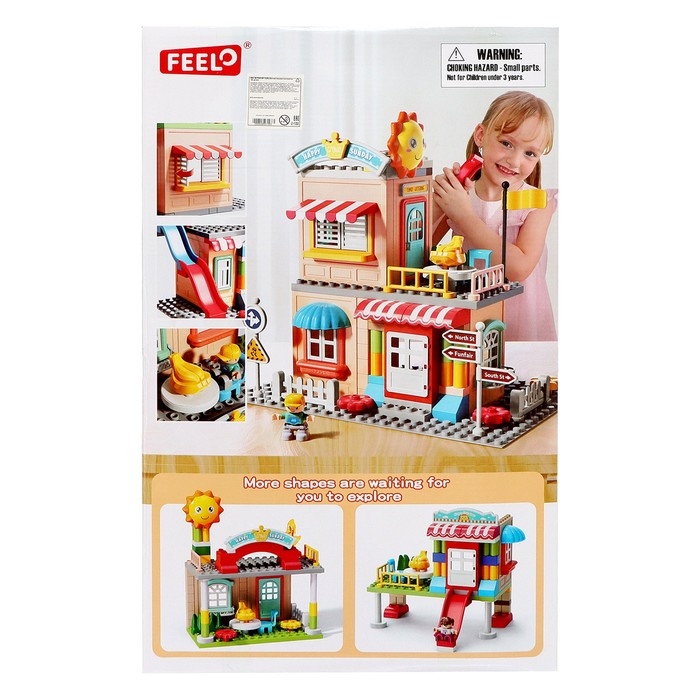 Конструктор Город &laquo;Парк аттракционов&raquo;, 194 детали